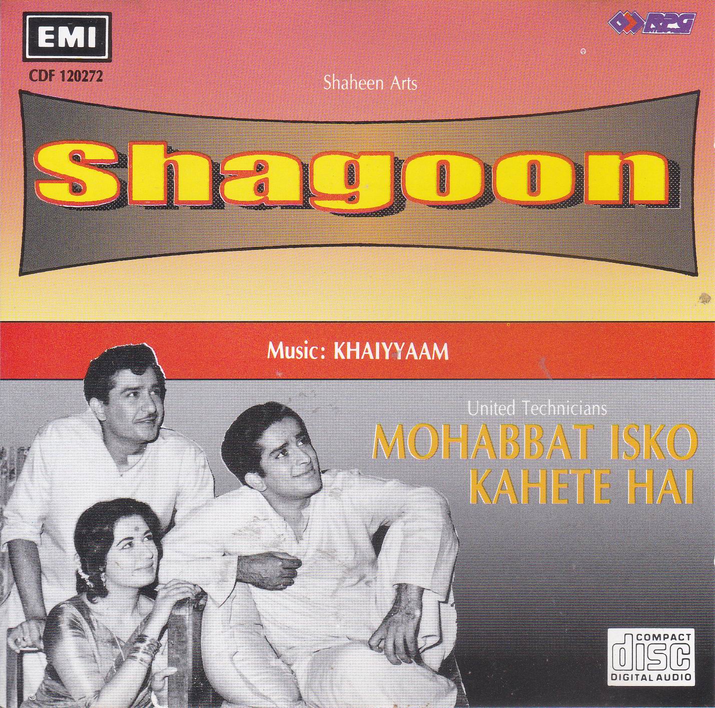(image for) Indian Cd Shagoon Mohabbat Isko Kehte Hain EMI CD